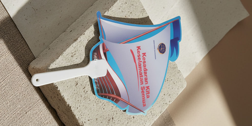 Kipas Plastik Souvenir Custom Untuk PVC Dishub
