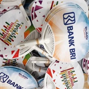 kipas promosi model kerang bank bri