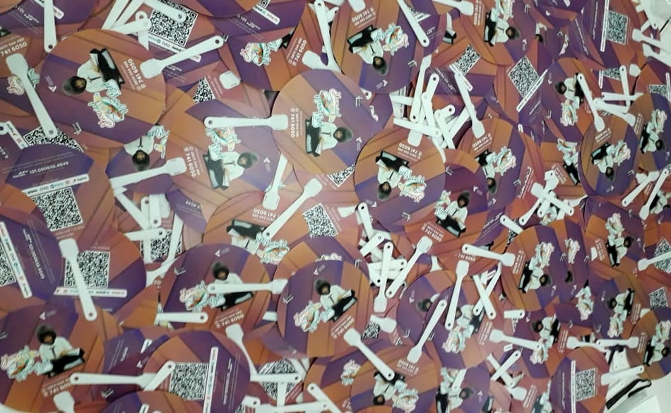 Kipas Plastik Promosi PVC Dompet Dhuafa 'Shoecial Movement'