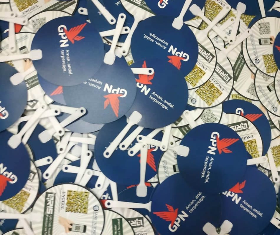 Kipas Plastik Promosi Bank Indonesia Cab Tangsel