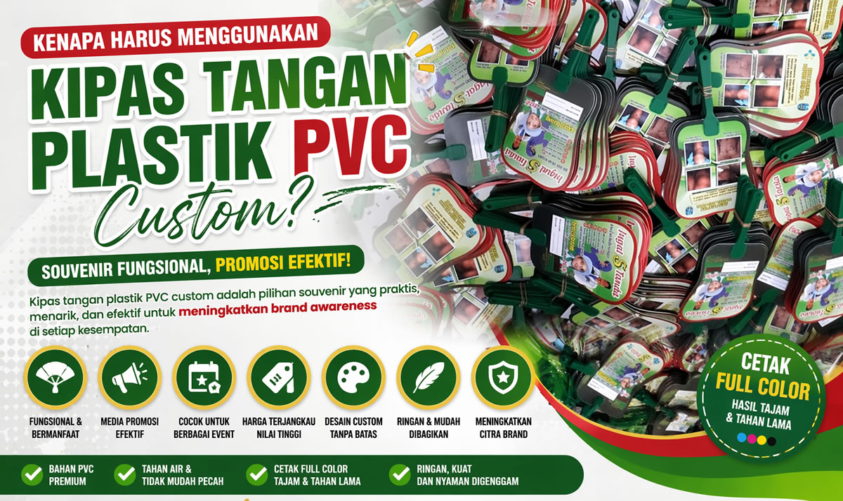 Kenapa Harus Menggunakan Kipas Tangan Plastik Custom